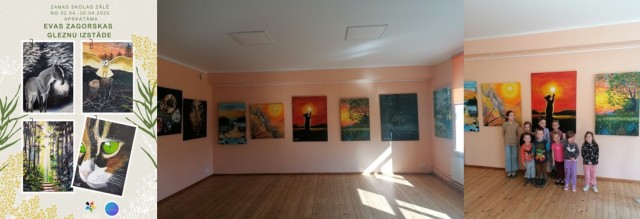 Evas Zagorskas lielformāta gleznu izstāde